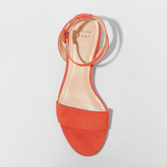[a new day] NWT Winona Ankle Strap Sandal in Coral - Picture 3 of 3